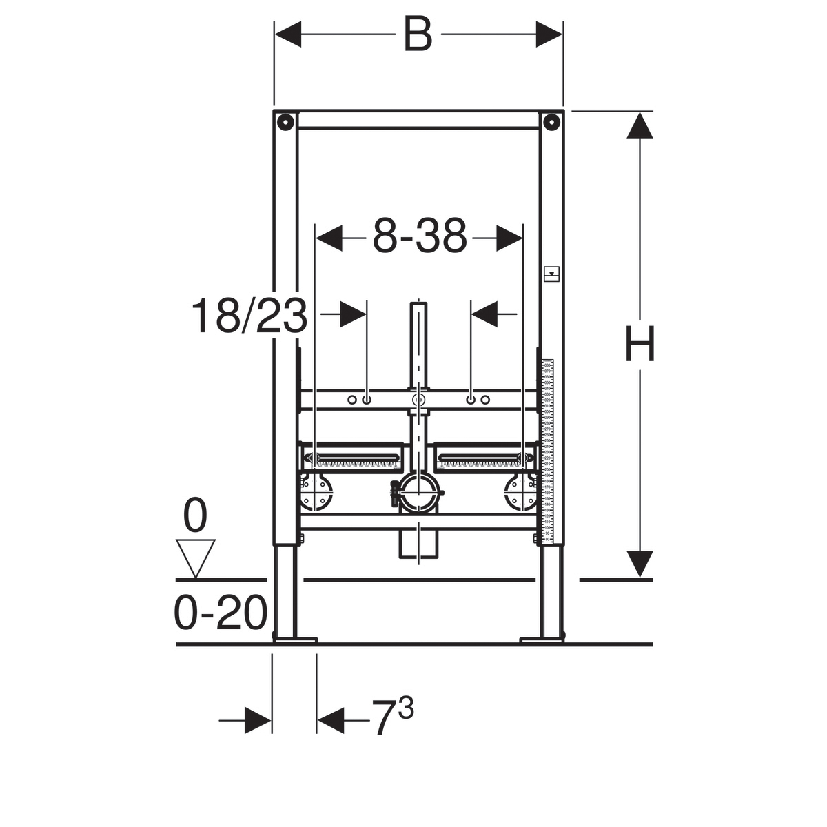 Инсталляция для биде низкая GEBERIT Duofix 111.524.00.1 - купить ...