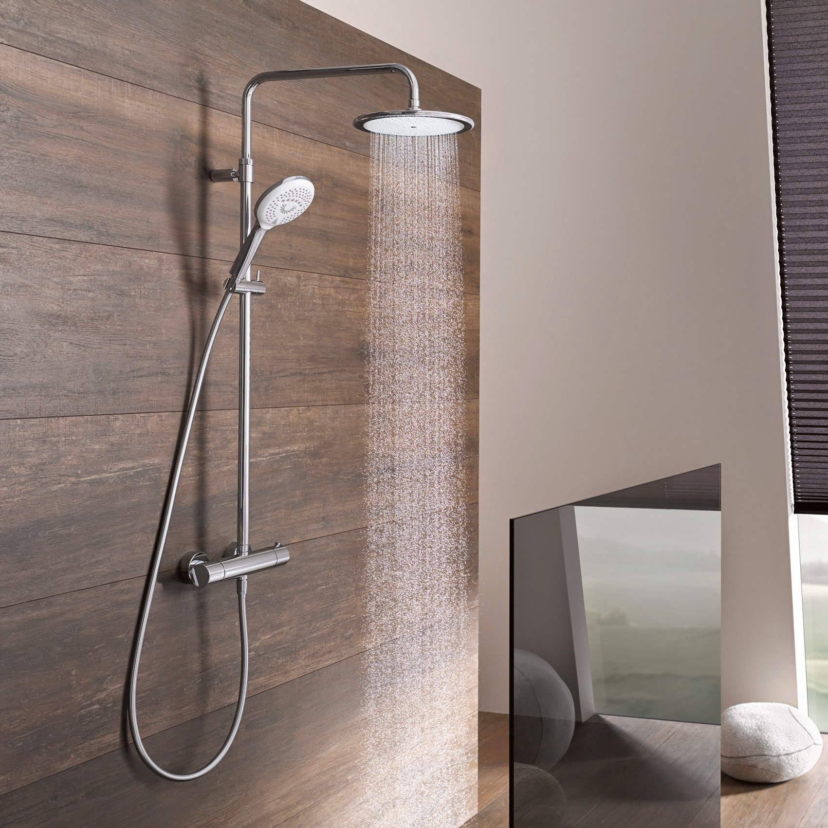 Купить Kludi Freshline 6709205-00 душевую систему с термостатом по ...
